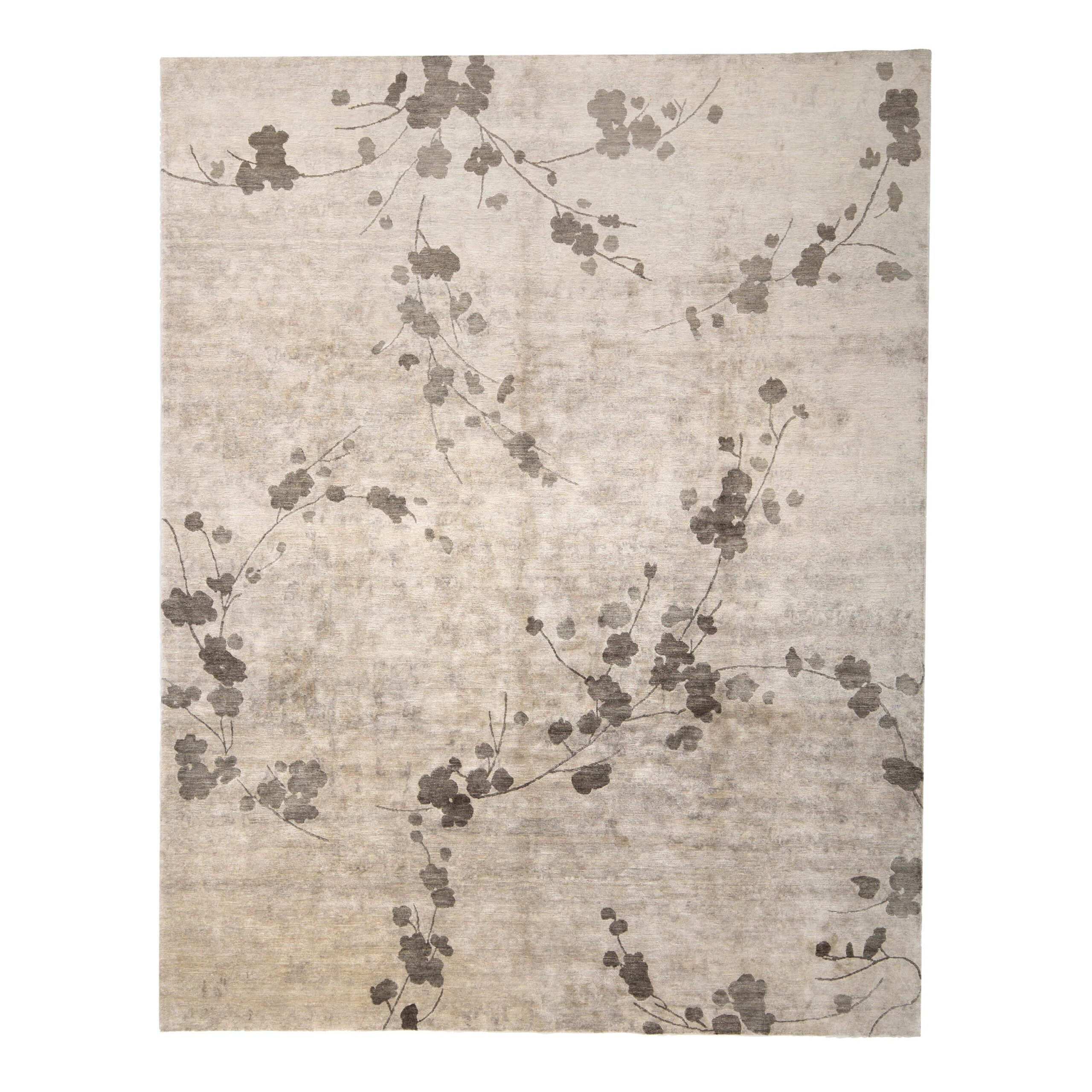 Contemporary Tibetan Silk Rug