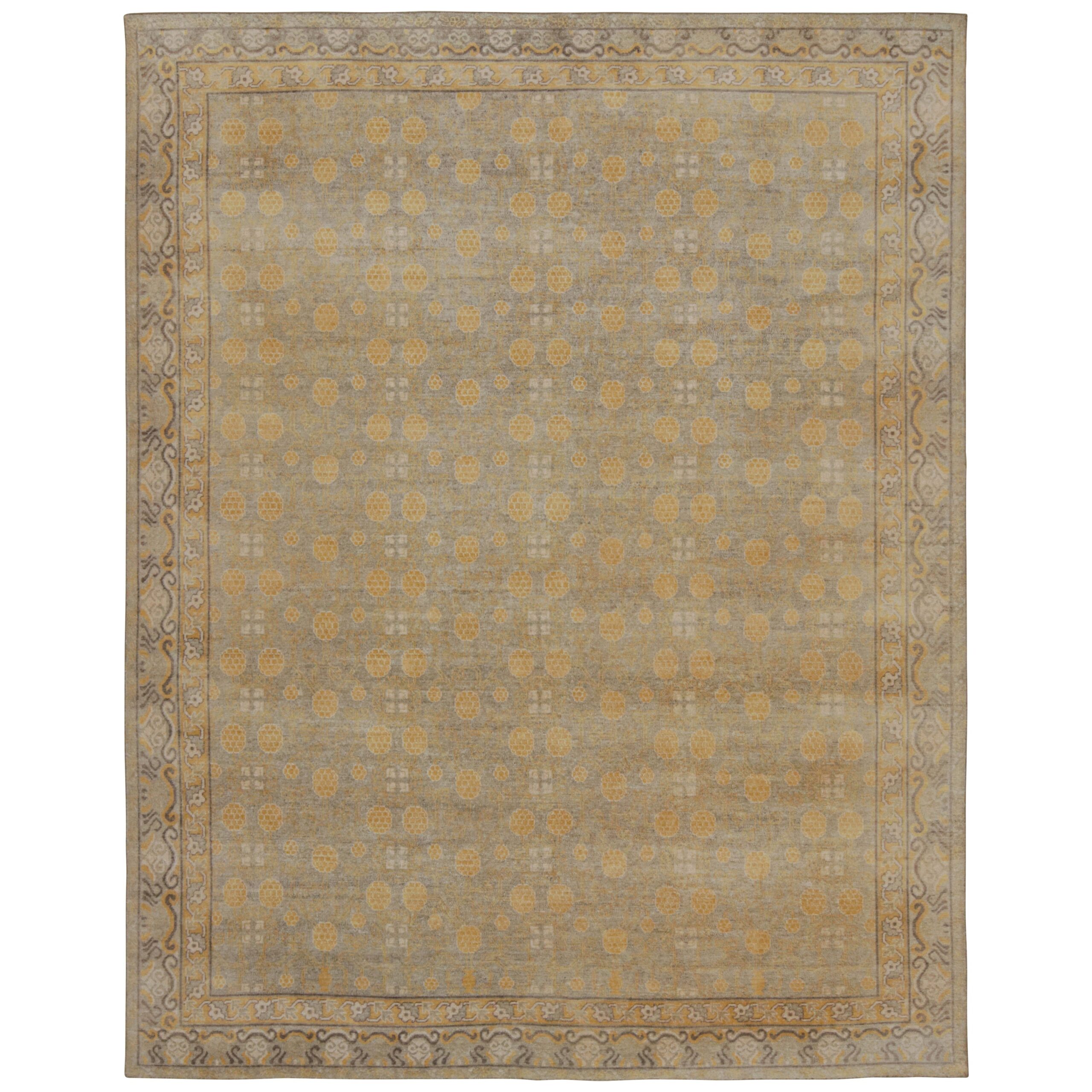 Brown Traditional Silk Rug - 7'9" x 10'1"